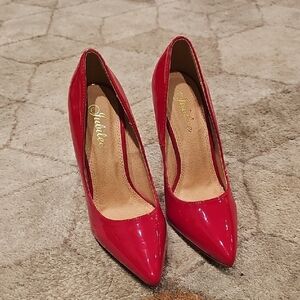 Red Patent Leather Stiletto Heels